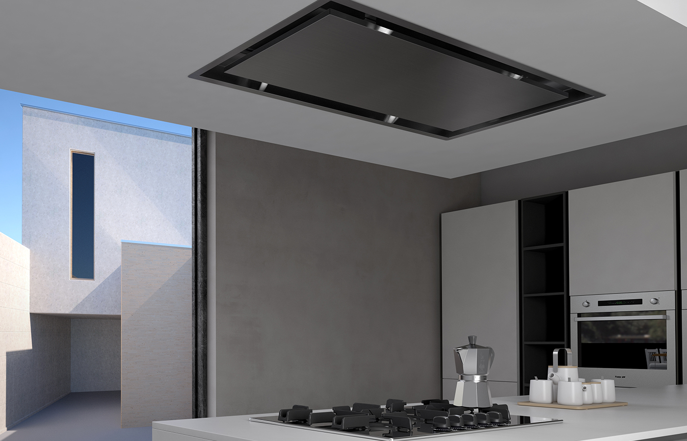 univerzlny digestor INTEGRATA SOFFITTO